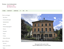 Tablet Screenshot of casalucomagno.ch